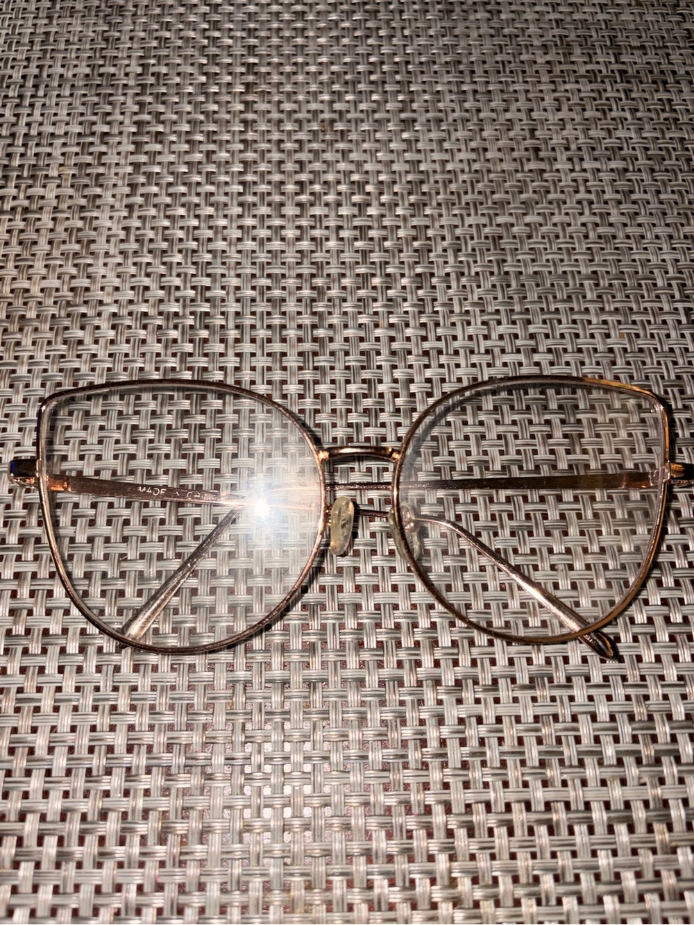 Gold Metal Frame Women's Eyeglasses